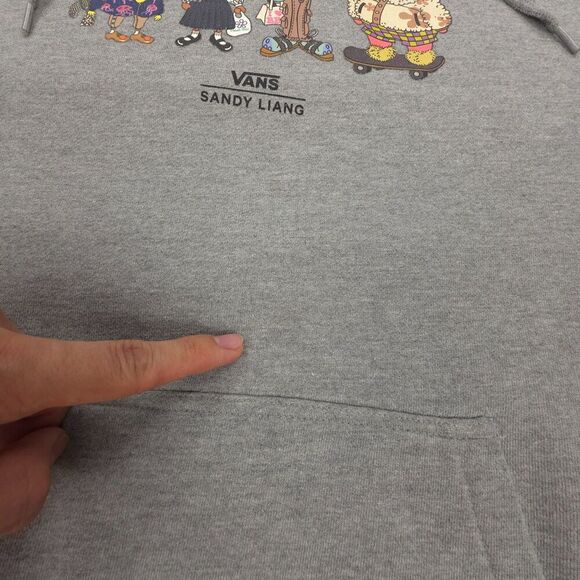 VANS Sandy Liang SpongeBob SquarePants Oversized French Terry Hoodie 90s Y2k - Picture 7 of 10